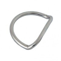 D-Ring OMS 5 cm Сталь, Изогнутый